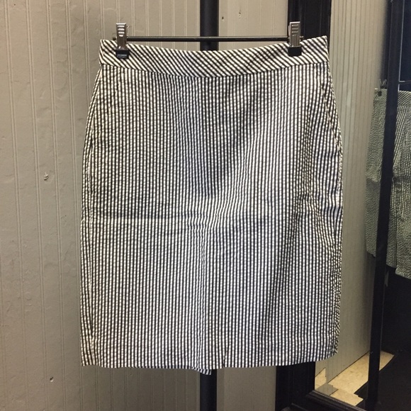 J. Crew Dresses & Skirts - J Crew navy and white striped pencil skirt. J. Crew Dresses & Skirts - J Crew navy and white striped pencil skirt.